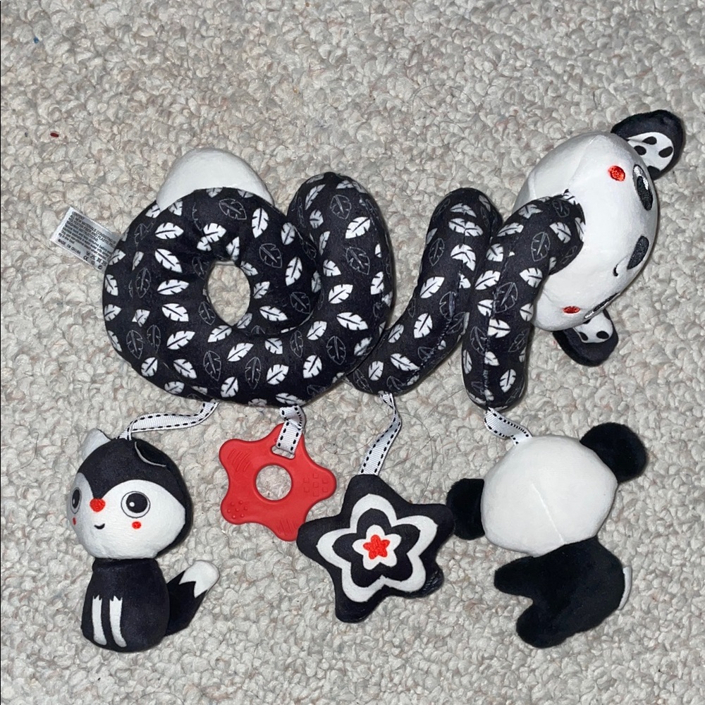 Black and White Spiral Activity Toy